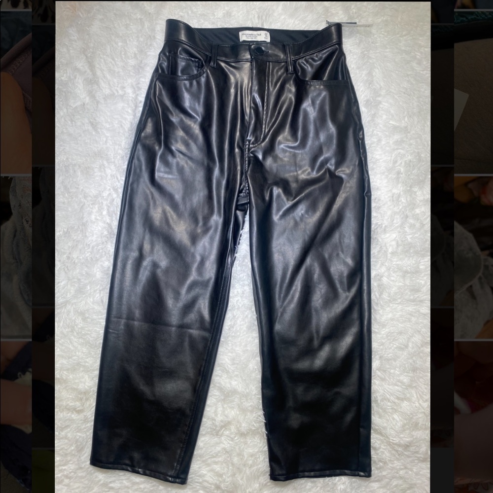 Abercrombie and fitch leather pants